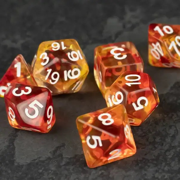 Magma Dice Set for Tabletop RPG