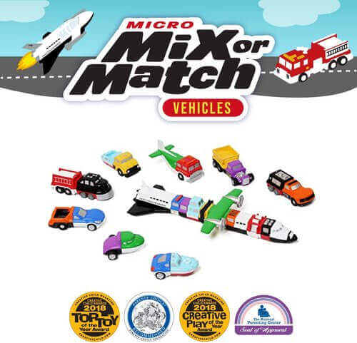 Micro Mix or Match Vehicles Deluxe Playset
