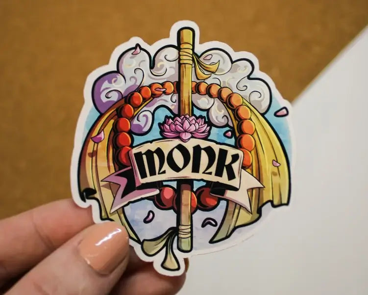 Monk Class RPG Sticker