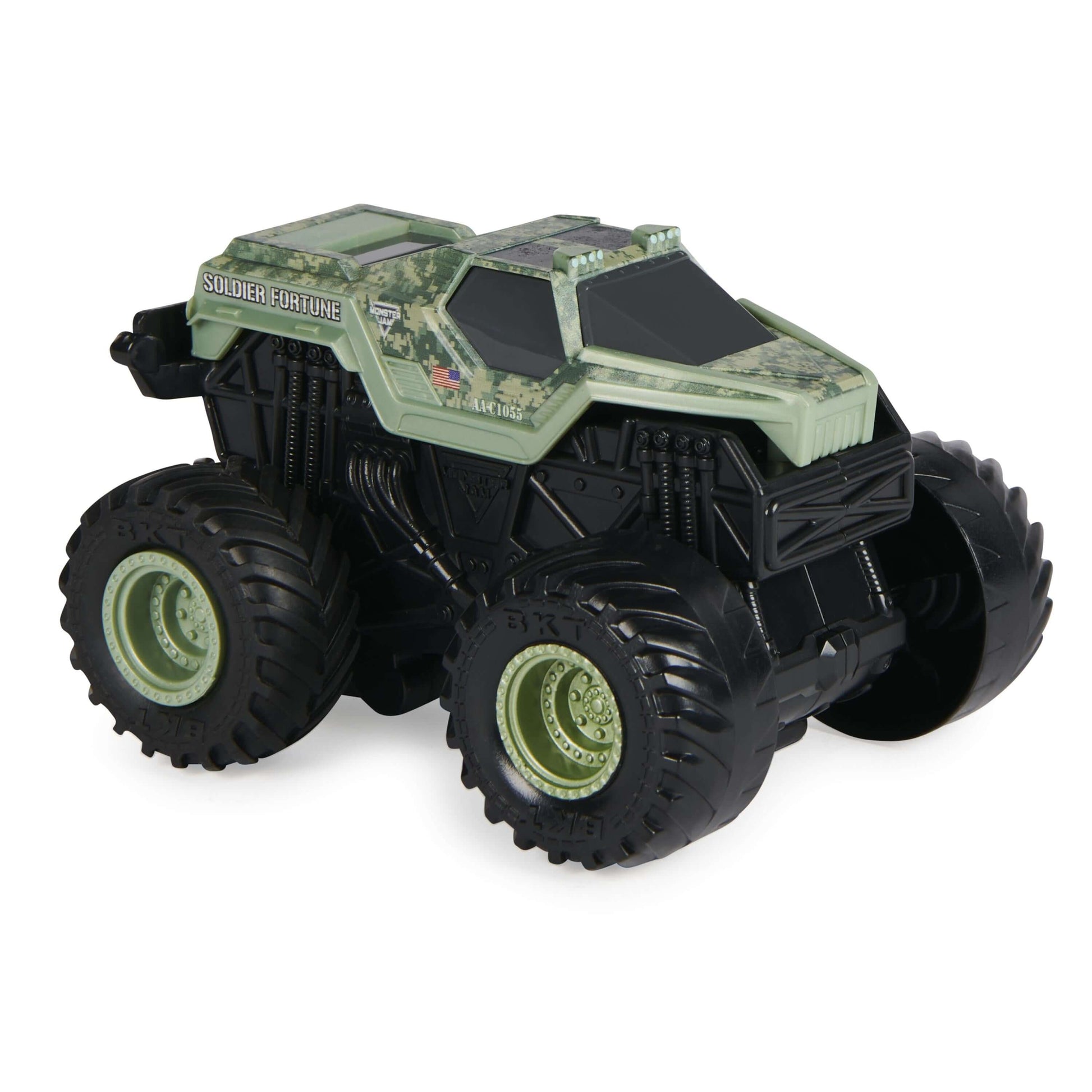 Monster Jam Official Soldier Fortune Rev N' Spin Monster Truck