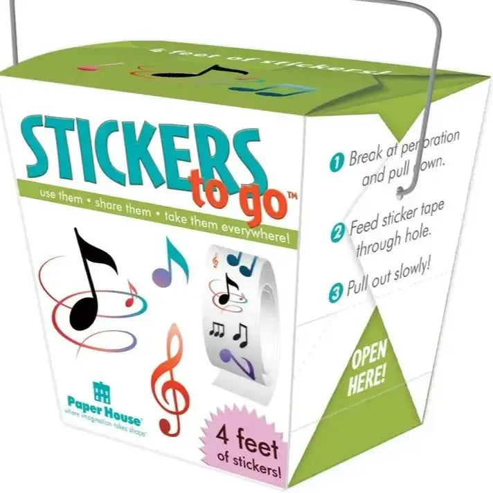 Music Themed Stickers to Go