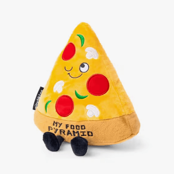 "My Food Pyramid" Embroidered Pizza Plush