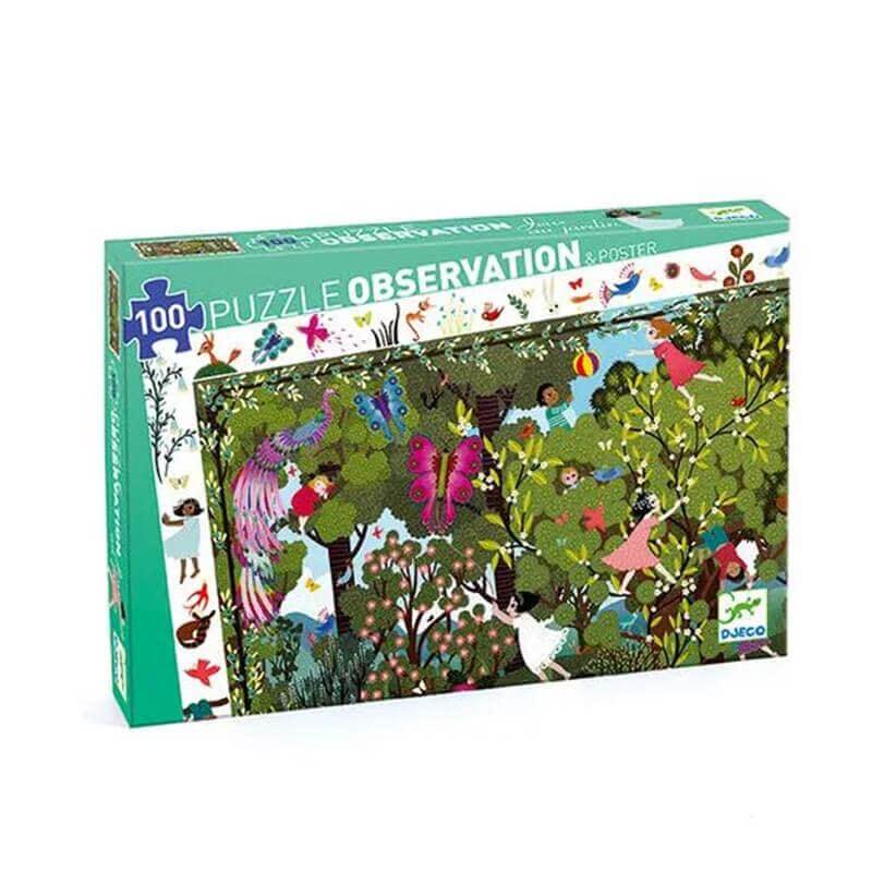 Observation Puzzle 100 Piece: Garden Playtime