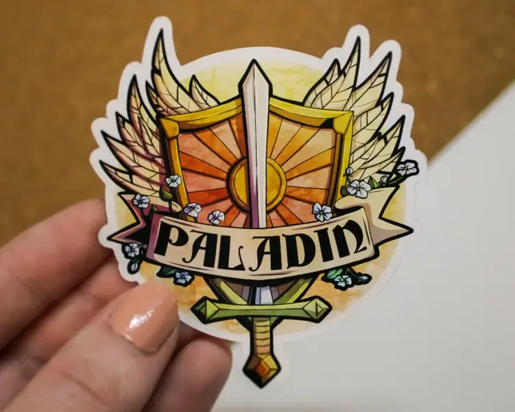 Paladin Class RPG Sticker