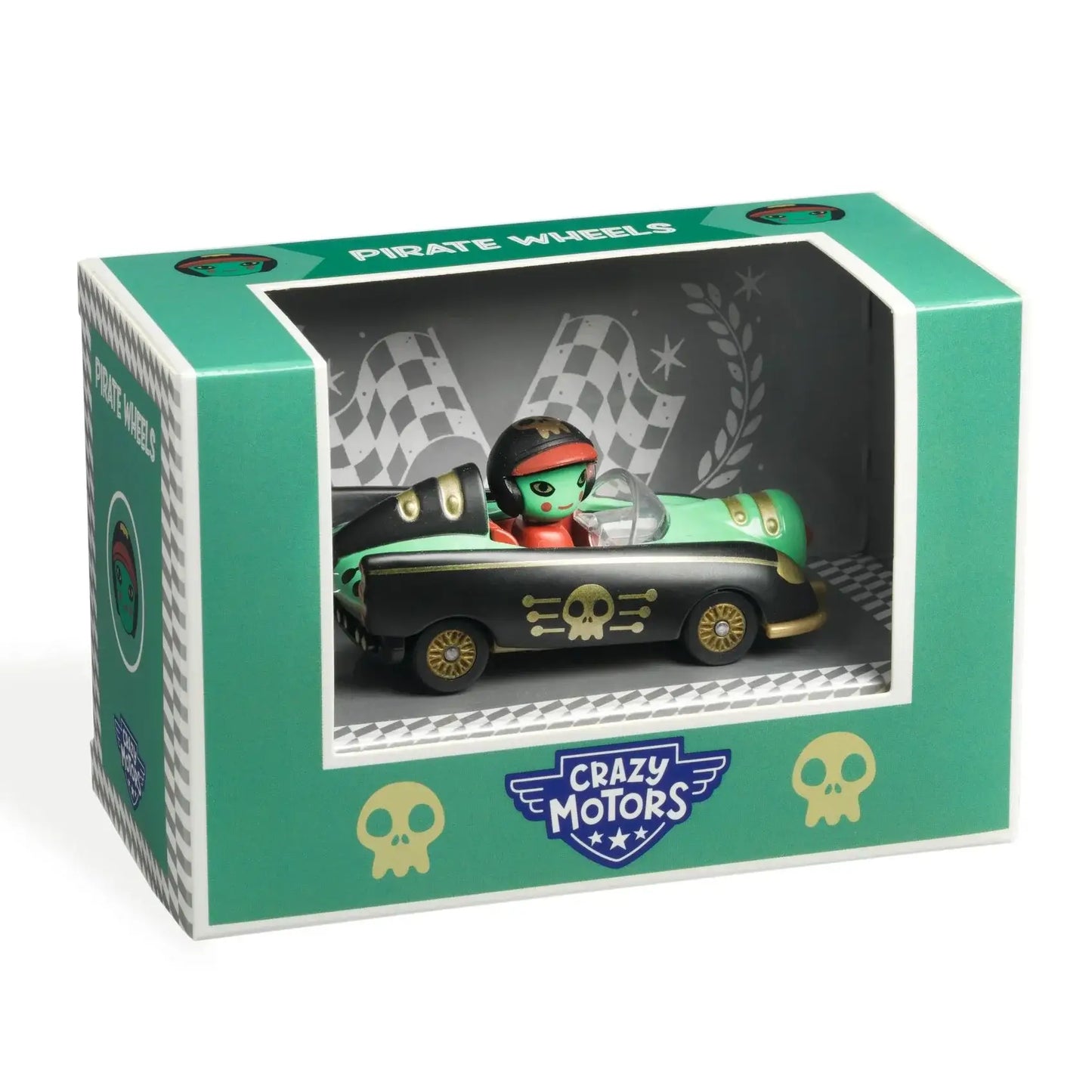 Pirate Wheel Crazy Motors Metal Cars
