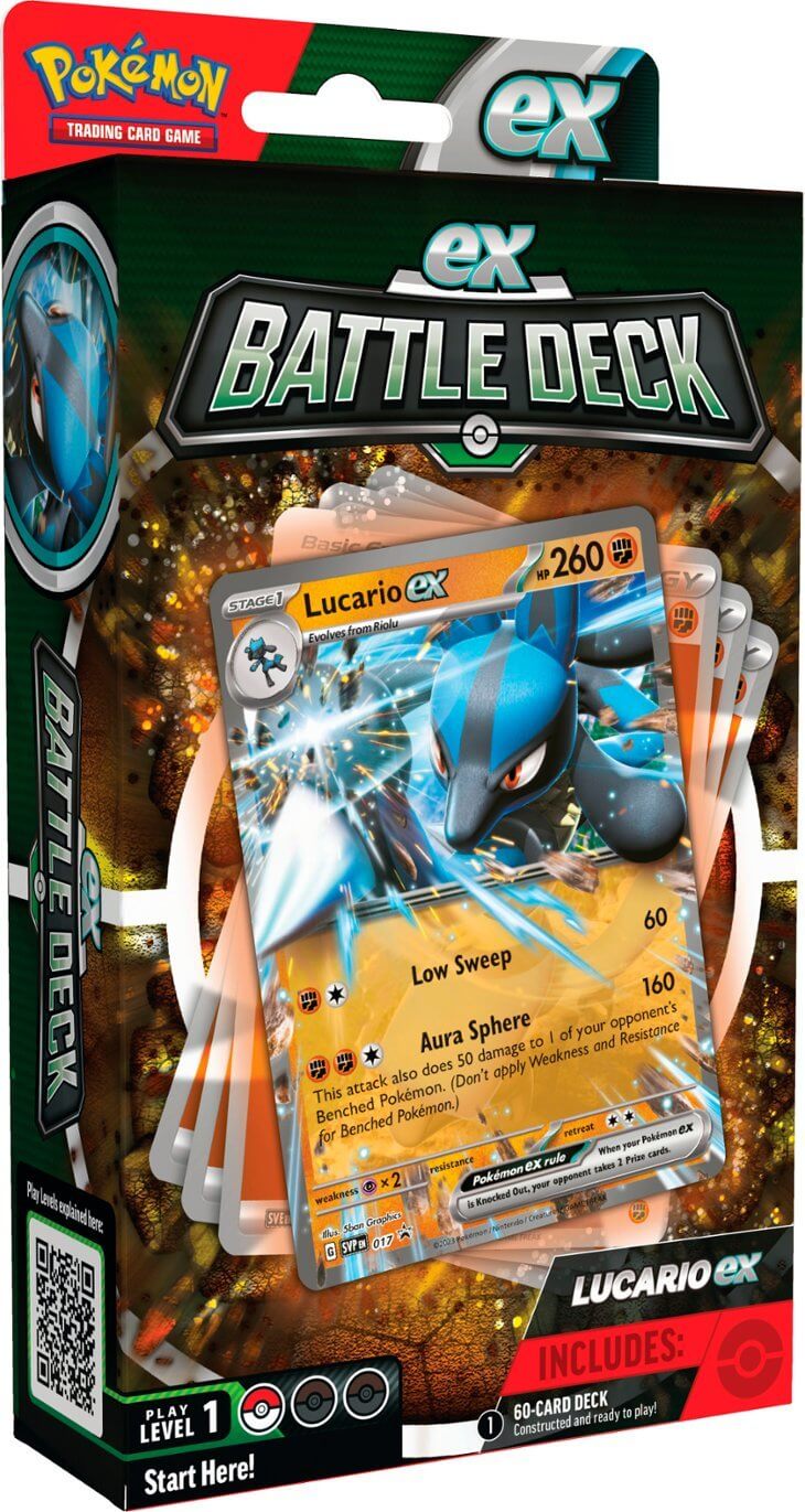 Pokémon Tcg: Ampharos / Lucario Ex Deck