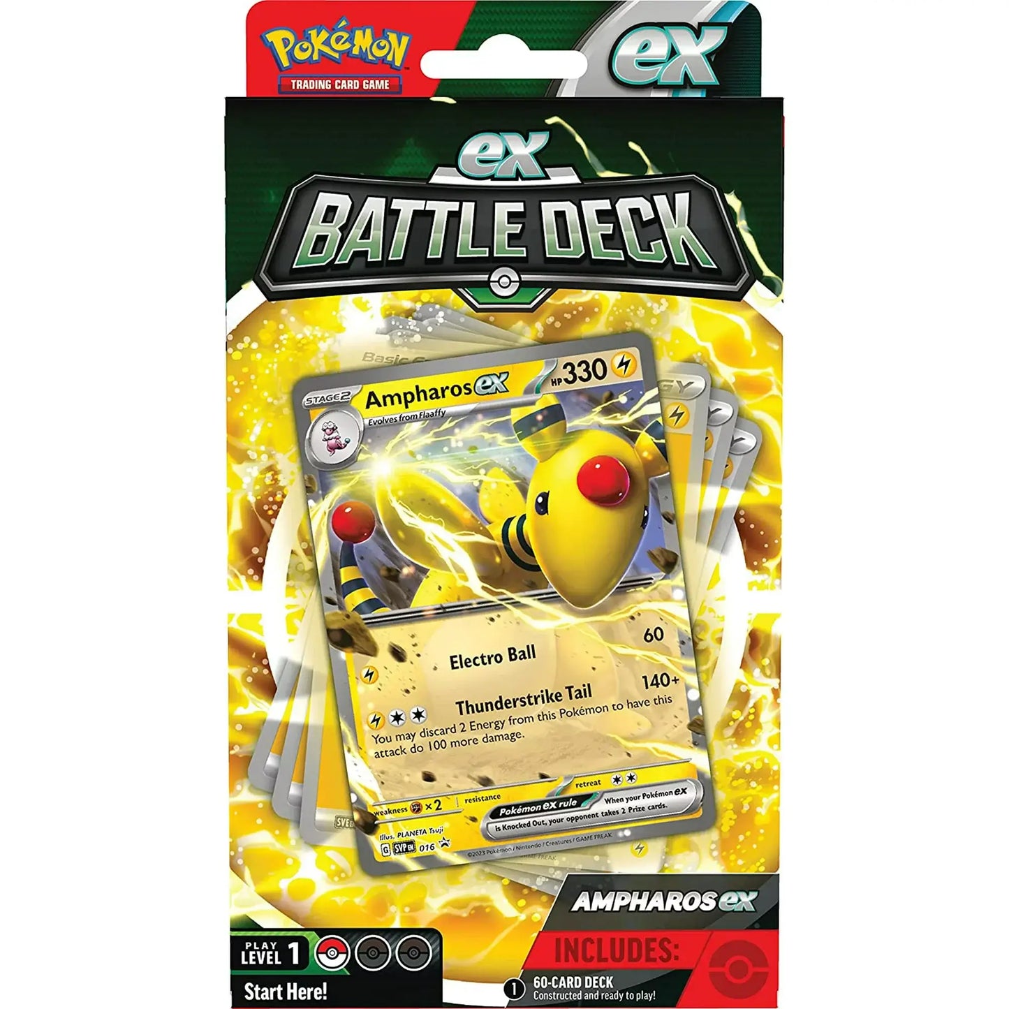 Pokémon Tcg: Ampharos / Lucario Ex Deck