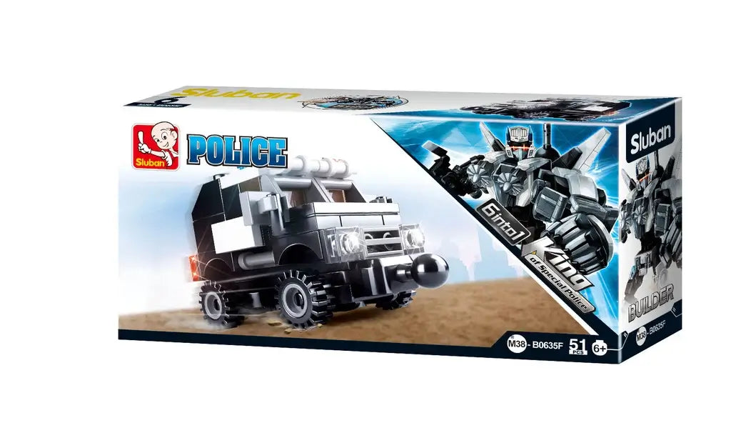 Police Transformer 6-in-1 Building Brick