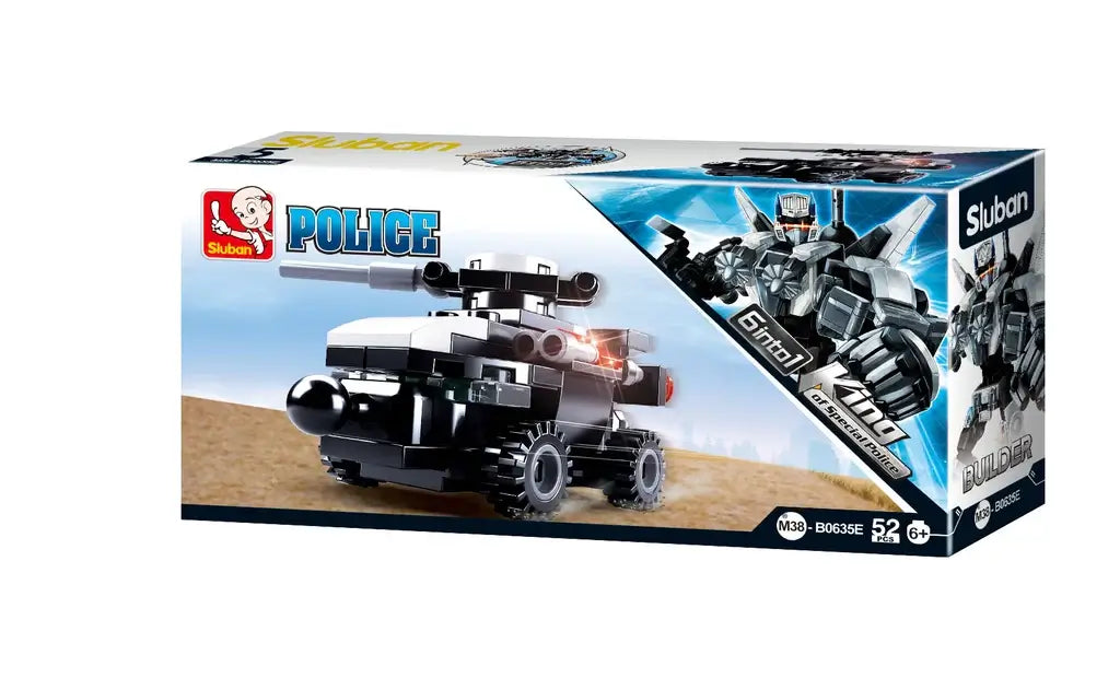 Police Transformer 6-in-1 Building Brick