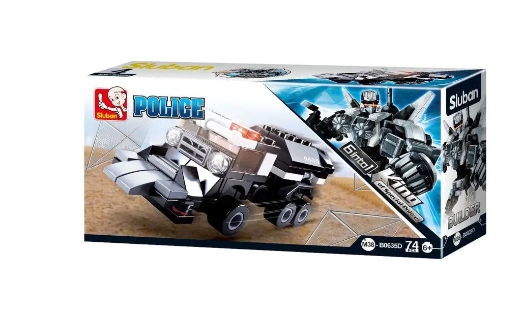 Police Transformer 6-in-1 Building Brick
