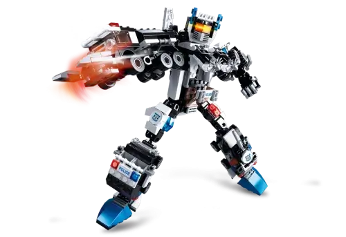 Police Transformer 6-in-1 Building Brick