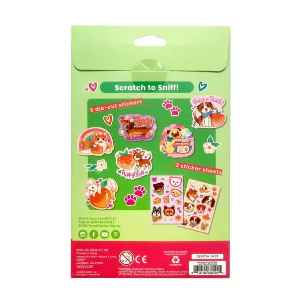 Puppies & Peaches Scented Stickers