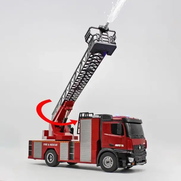 Radio Control Fire Truck with Ladder and Water Sprayer