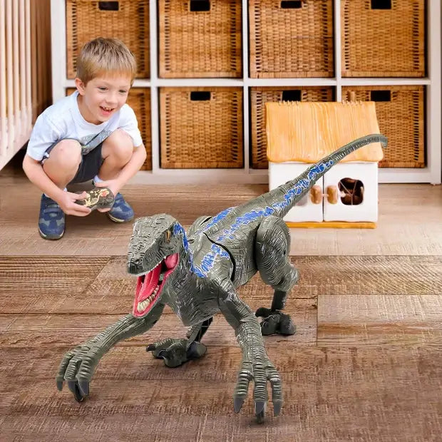 Remote Control Rc Velociraptor Dinosaur Toy