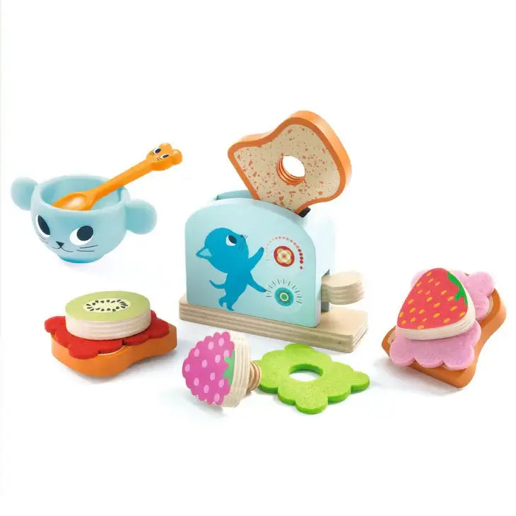 Role Play Kitten's Breakfast Play Food Set