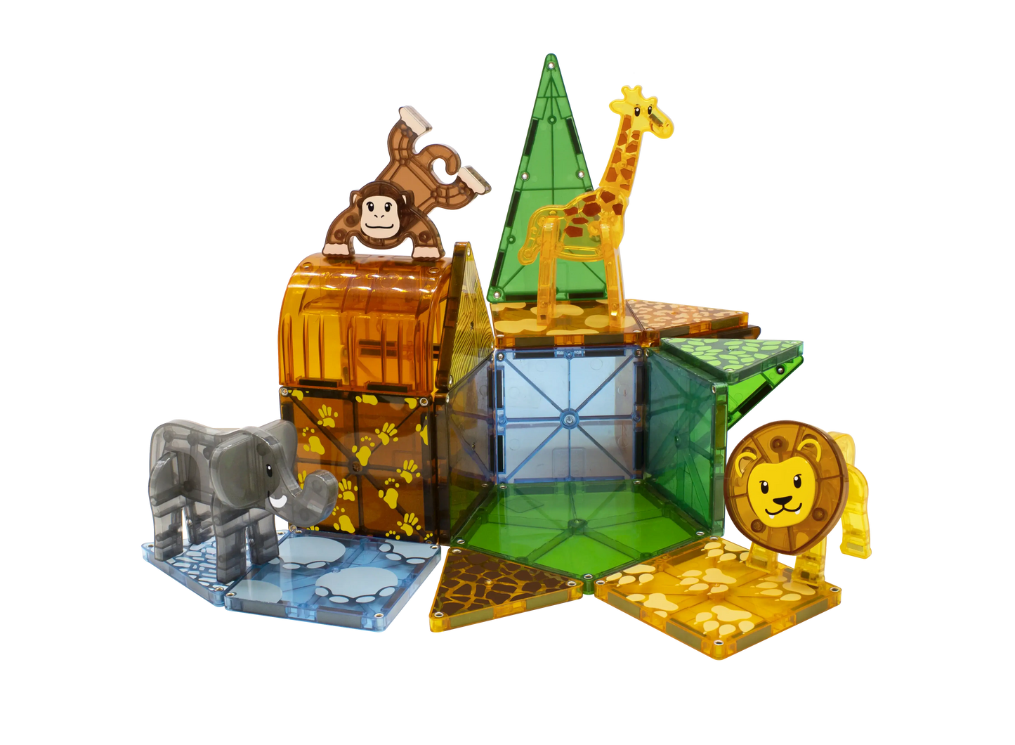 Safari Animals 25-Piece Magna Tiles Set