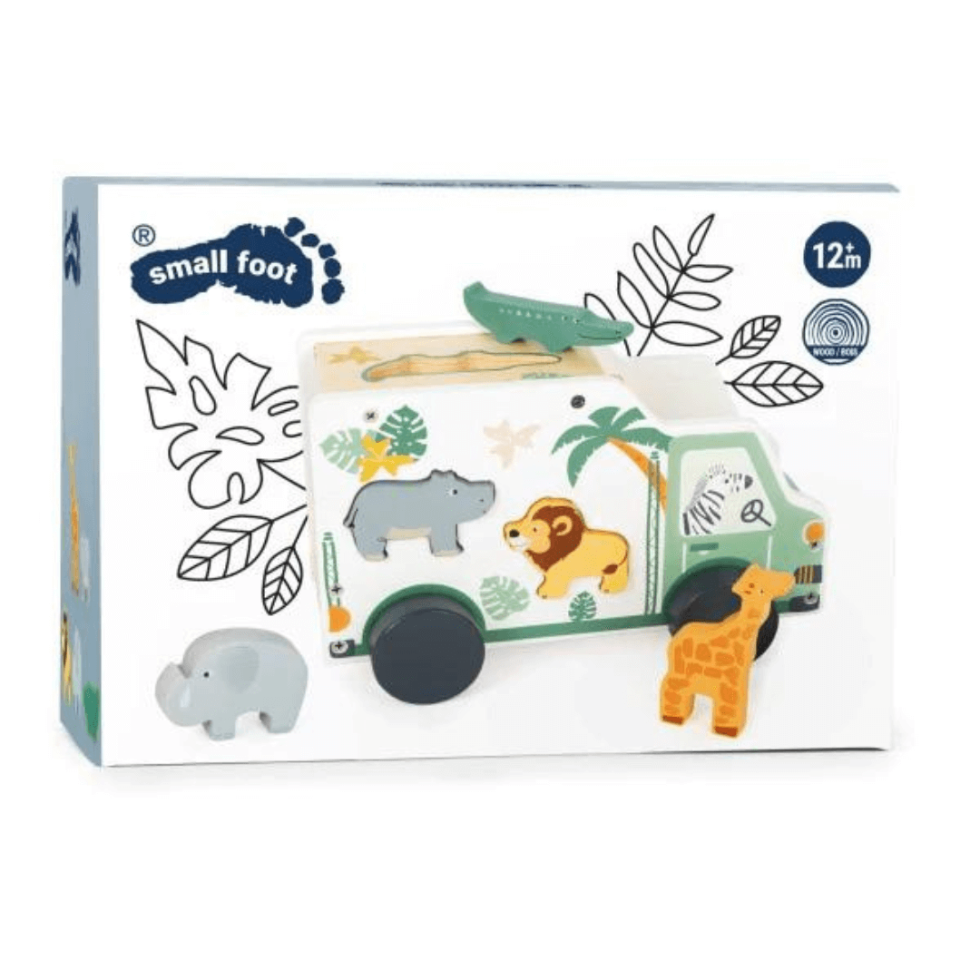 Safari Truck Sorter Wooden Playset For Toddlers