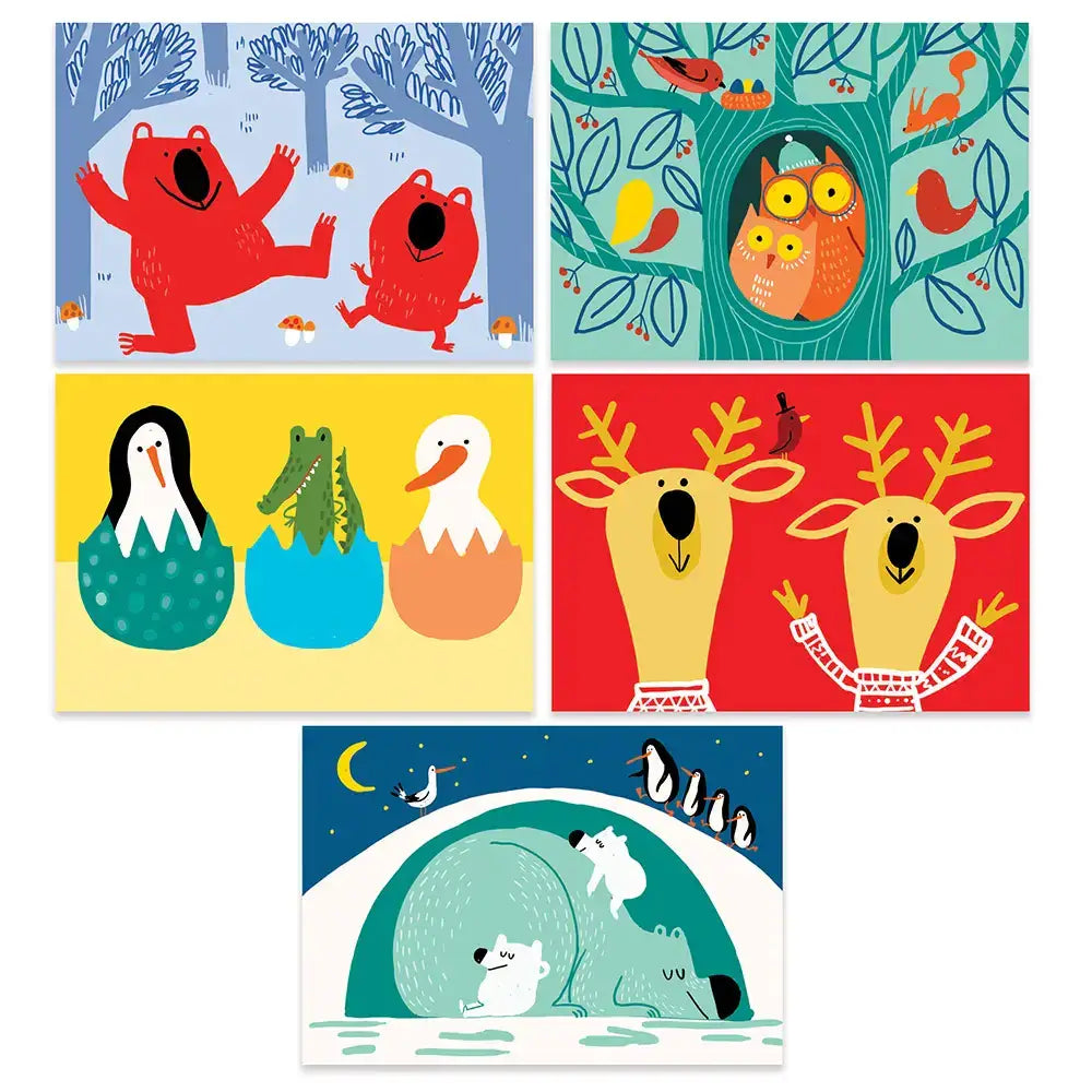 Scratch art cards for toddlers Animals
