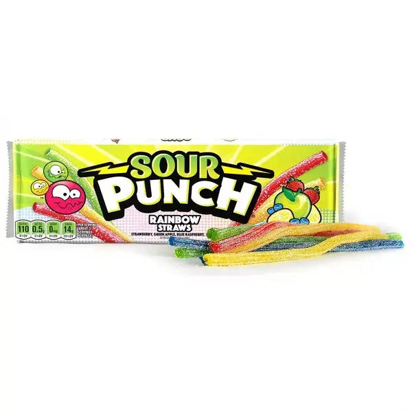 Sour Punch Rainbow Straws