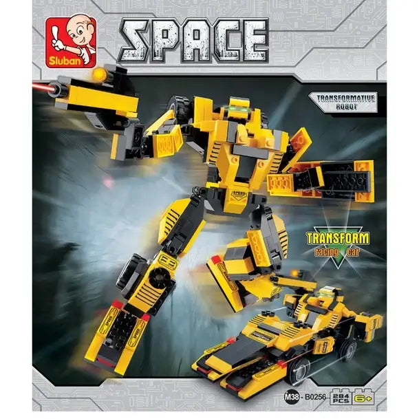 Space Cheetah Transformer Sluban Building Brick Kit