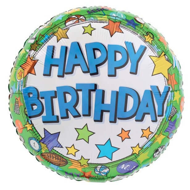 17" Sporty Birthday Balloon