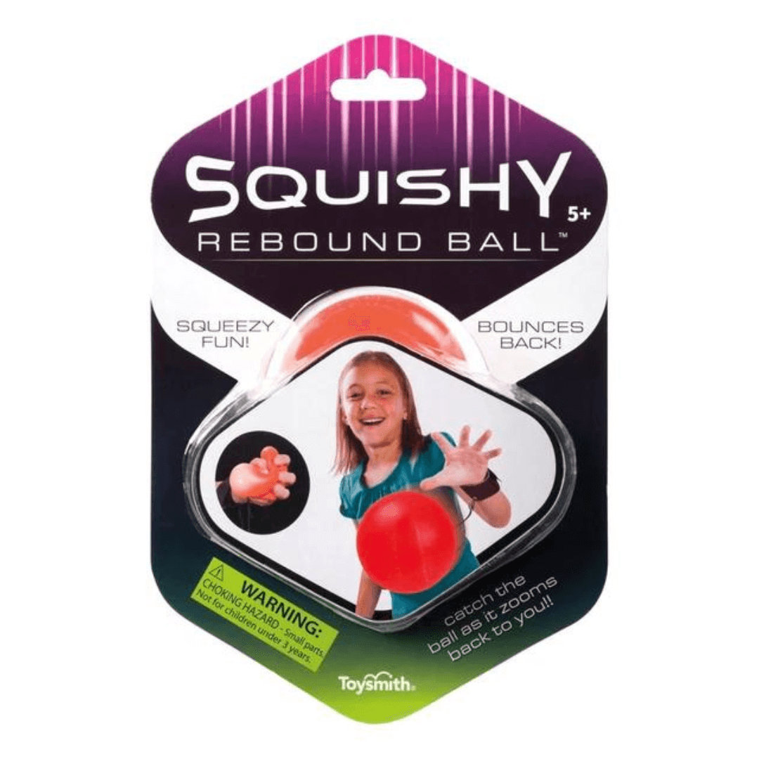Squishy Rebound Ball with Wrist Strap