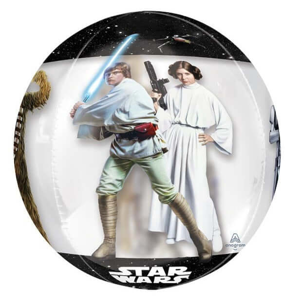 16" Star Wars Classic Orbz Balloon Luke and Lea
