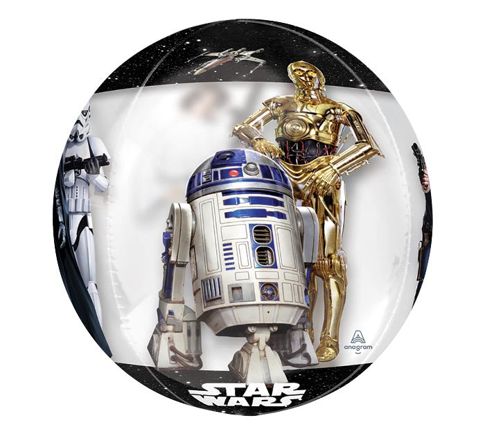 16" Star Wars Classic Orbz Balloon C3P0 and R2D2