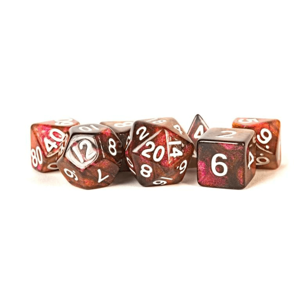 Stardust Acrylic Polyhedral Dice Set