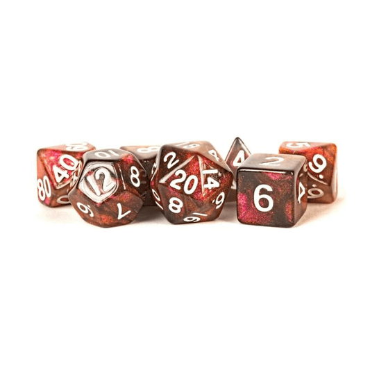 Stardust Acrylic Polyhedral Dice Set