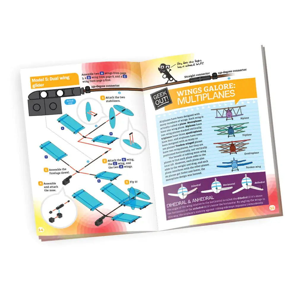 Ultralight Airplanes STEAM Building Set