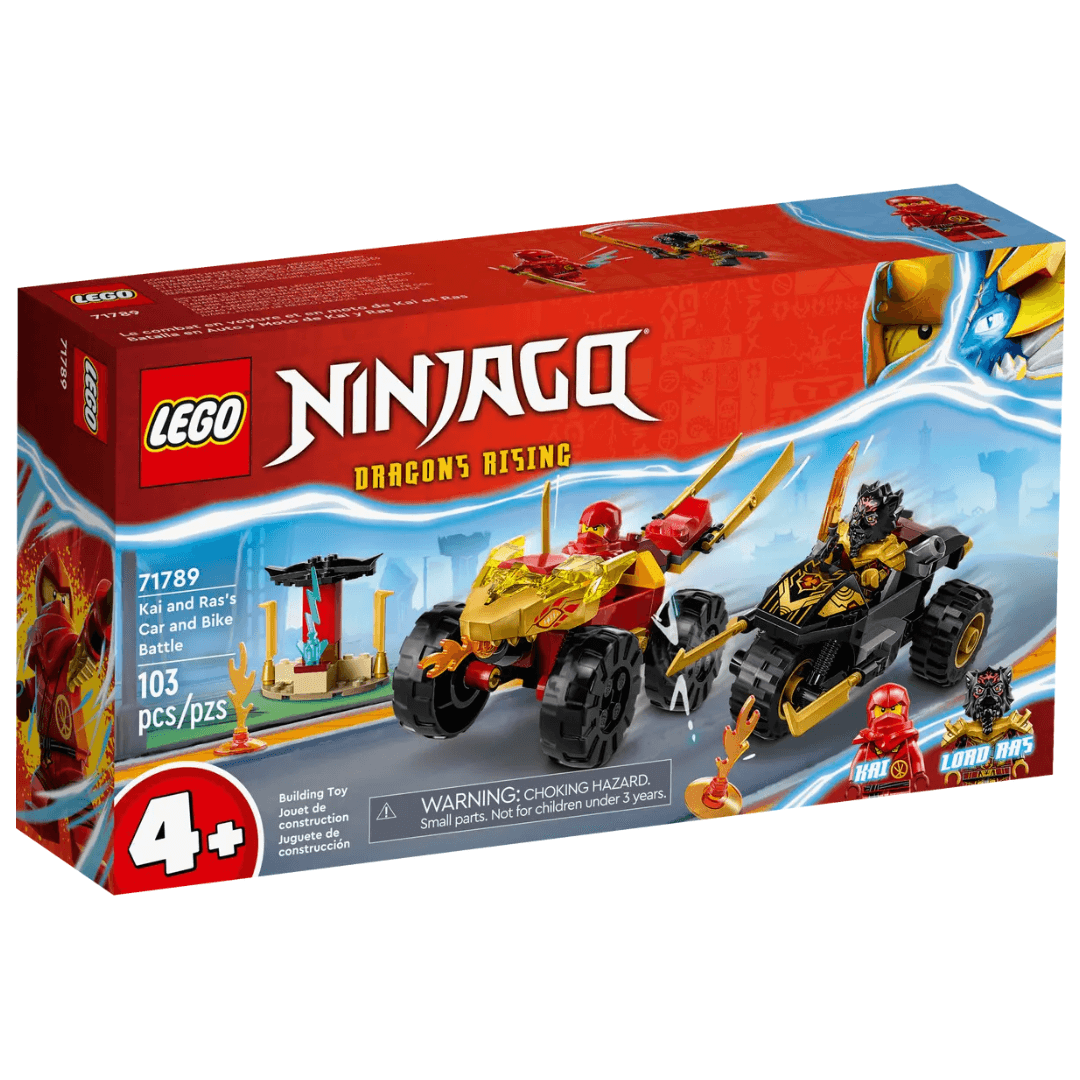 LEGO Ninjago Kai and Ras's Car and Bike Battle