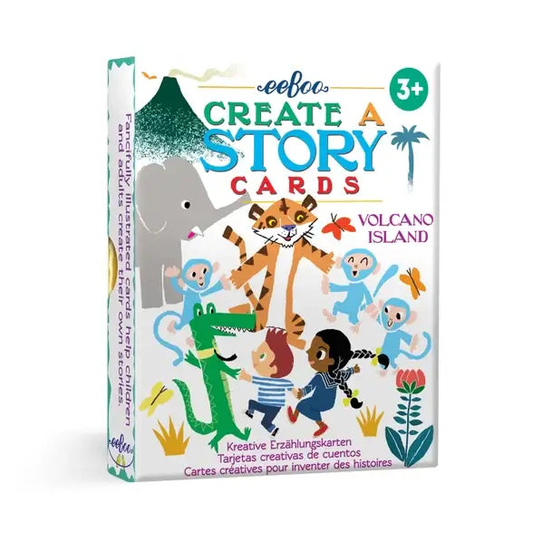Volcano Island Create A Story Card