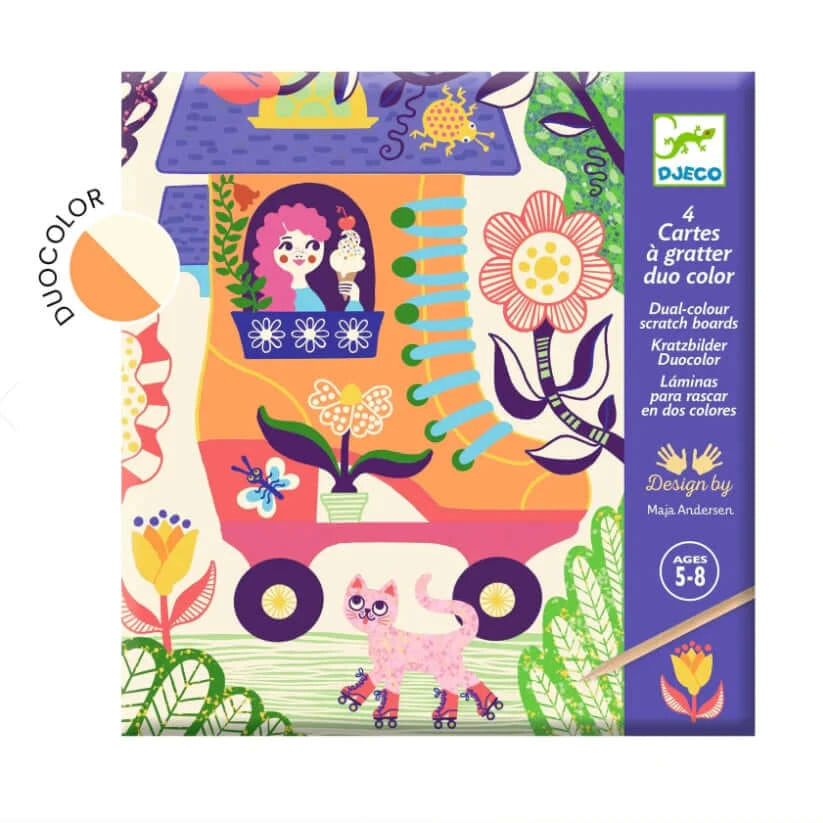 Wacky Houses Scratch Cards Art Kit