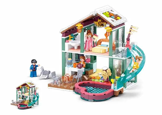 Winter Resort Cabin Sluban Building Brick Kit (439 Pcs)