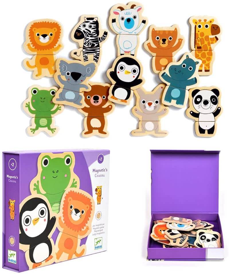 Wood Magnets Matching Activity Coucou