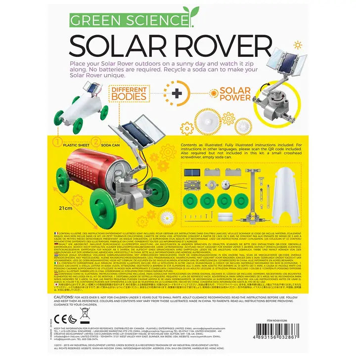4M Solar Rover Robot Diy Stem Science Kit