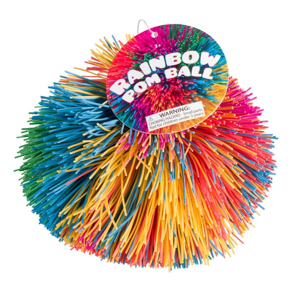Rainbow Pom Ball Fidget Toy