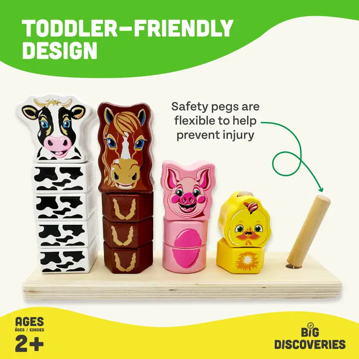Farm Stacker™ Animal Block Stacking Puzzle
