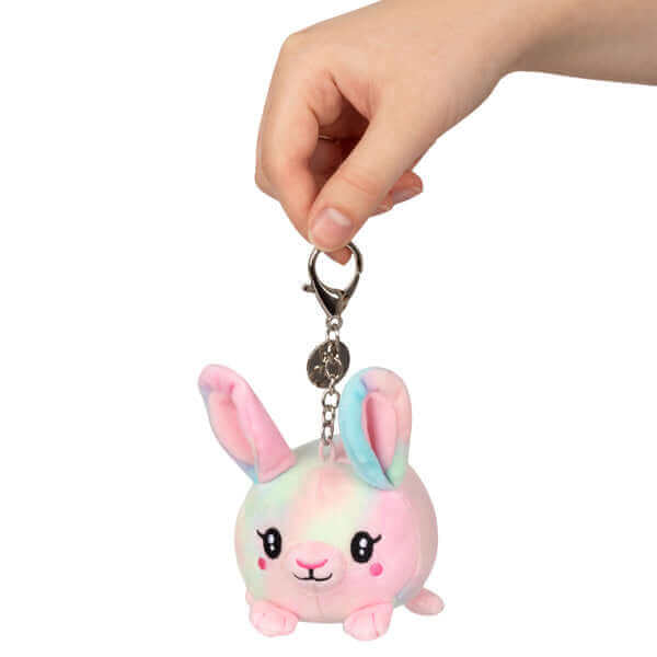 Micro Squishable Tie Dye Bunny Keychain