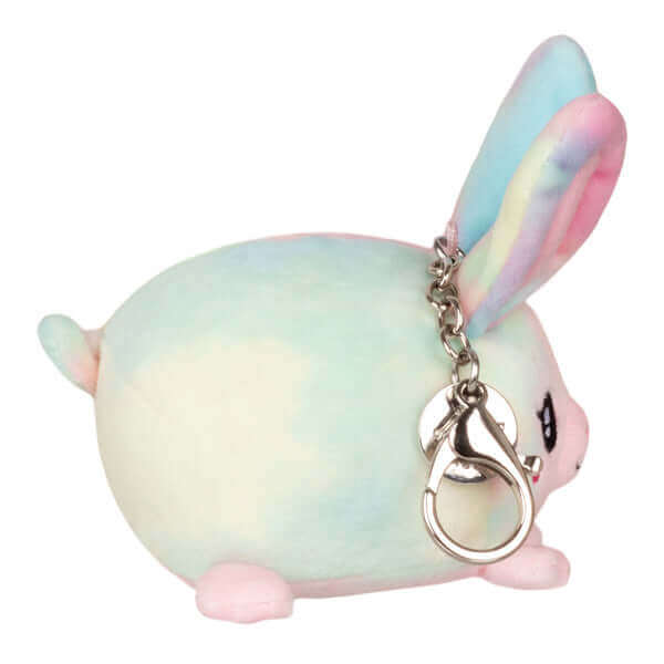 Micro Squishable Tie Dye Bunny Keychain