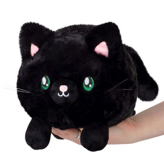Mini Squishable Black Kitty Plush