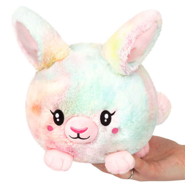 Mini Squishable Tie Dye Fluffy Bunny Plush