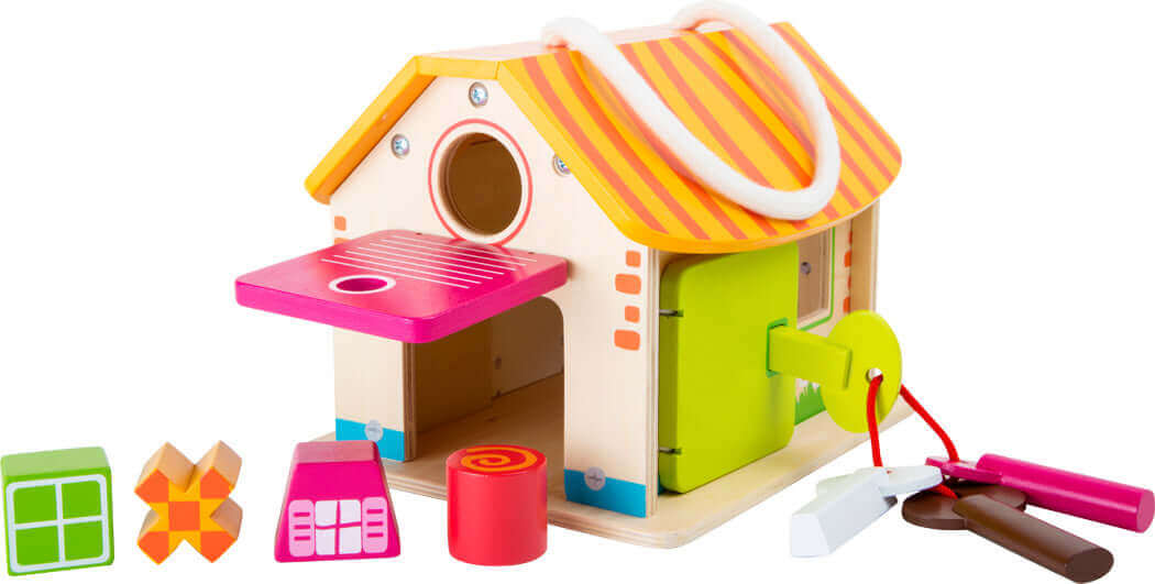 Wooden Motor Skills Trainer Shed Playset