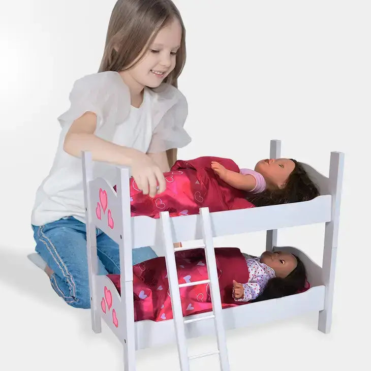 Bunk Bed for Twin Dolls fits 18" Dolls