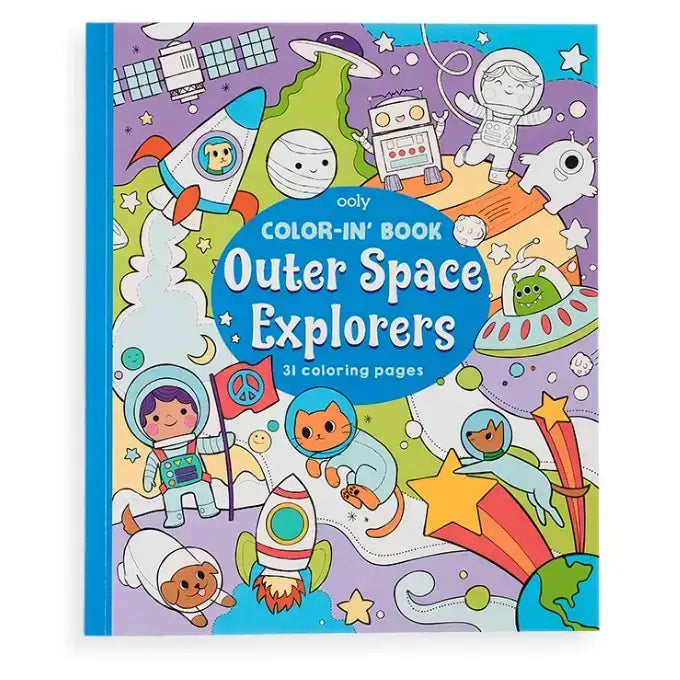 Color-in' Book: Outer Space Explorers Coloring Book