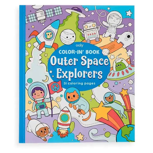 Color-in' Book: Outer Space Explorers Coloring Book