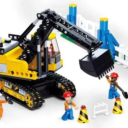 Construction Traxcavator Sluban Building Brick Kit