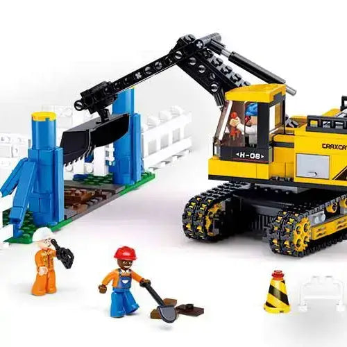 Construction Traxcavator Sluban Building Brick Kit