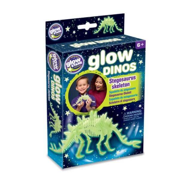The Original Glow Stars Glow-in-The-Dark Dinos Stegosaurus Skeleton